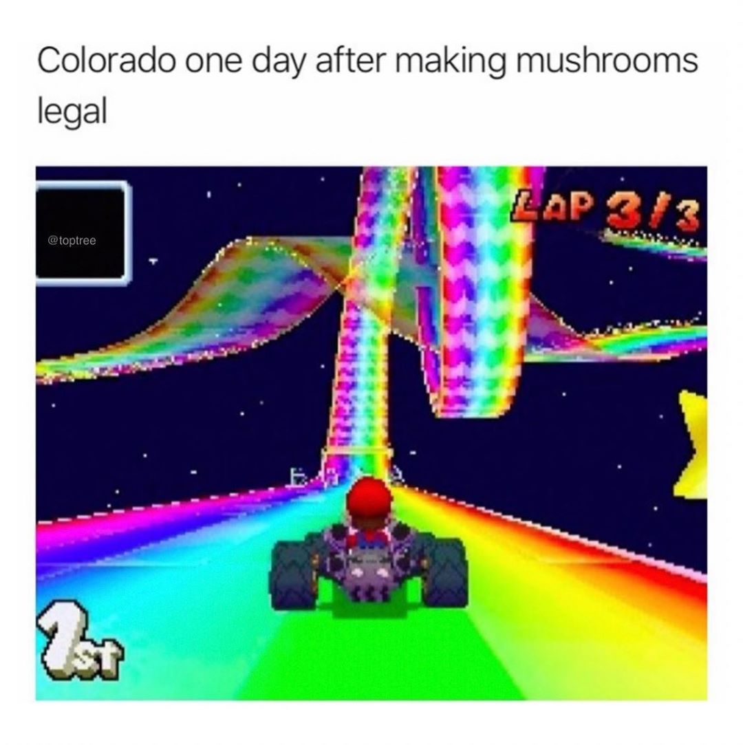 Colorado one day after making mushrooms legal