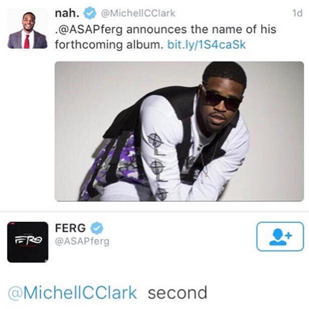 nah 9 ASAPferg announces the name of his forthcoming album bitly1S4caSk MichellCClark second