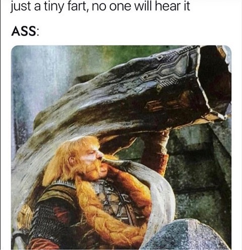 Just a tiny fart no one will hear it