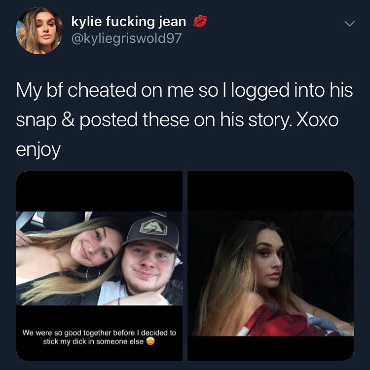 P kylie fucking jean v NGV Wellelerd My bf cheated on me so logged into his snap posted these on his story Xoxo lalleY We were 50 good together before decided to stick my dick in someone else