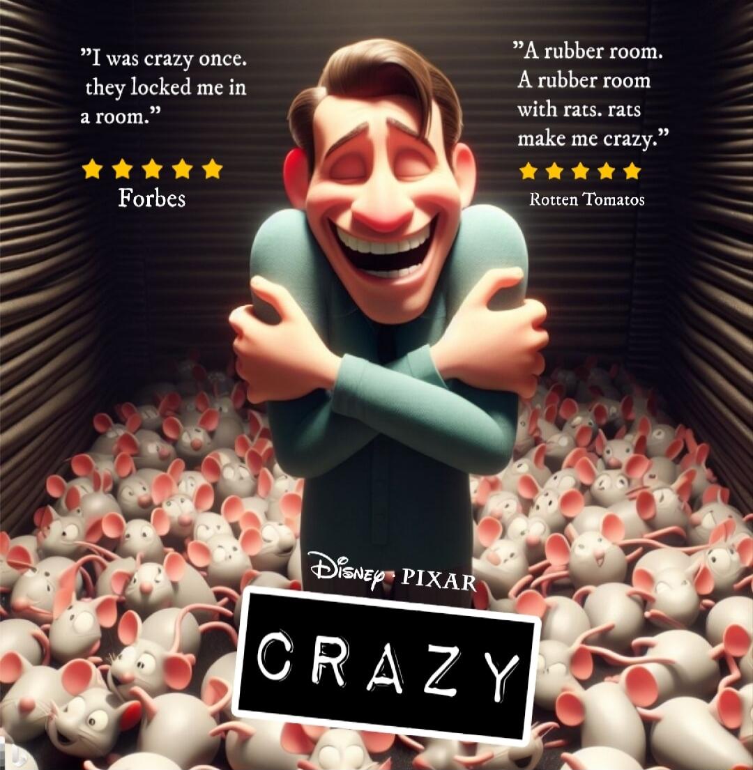 rubber room A rubber room with rats rats make me crazy 1 was crazy once they locked me in aroom Forbes Roten Tomatos