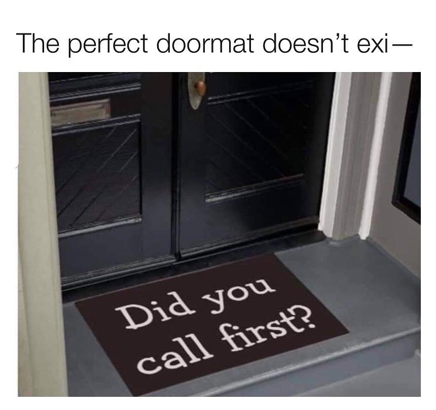 The perfect doormat doesnt exi