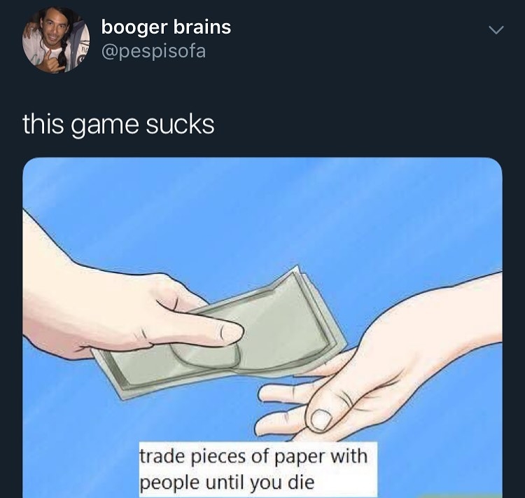 n booger JEIE isof LISl RSV S rade pieces of paper with people until you die