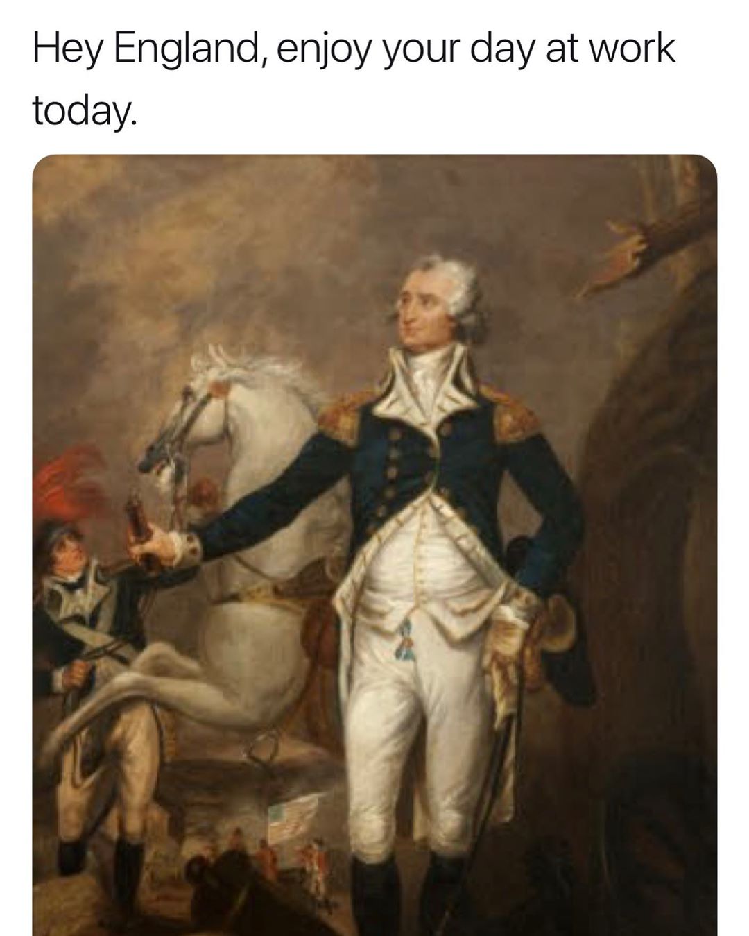 Hey England enjoy your day at work today