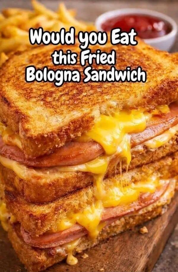 Would you Eat this Fried Bologna Sandwich