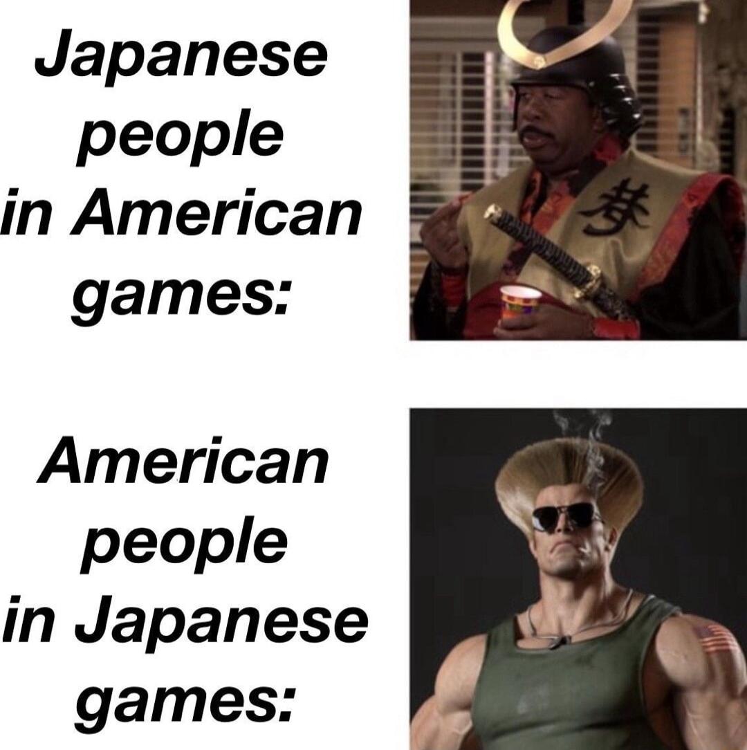 Japanese people in American games American people in Japanese games