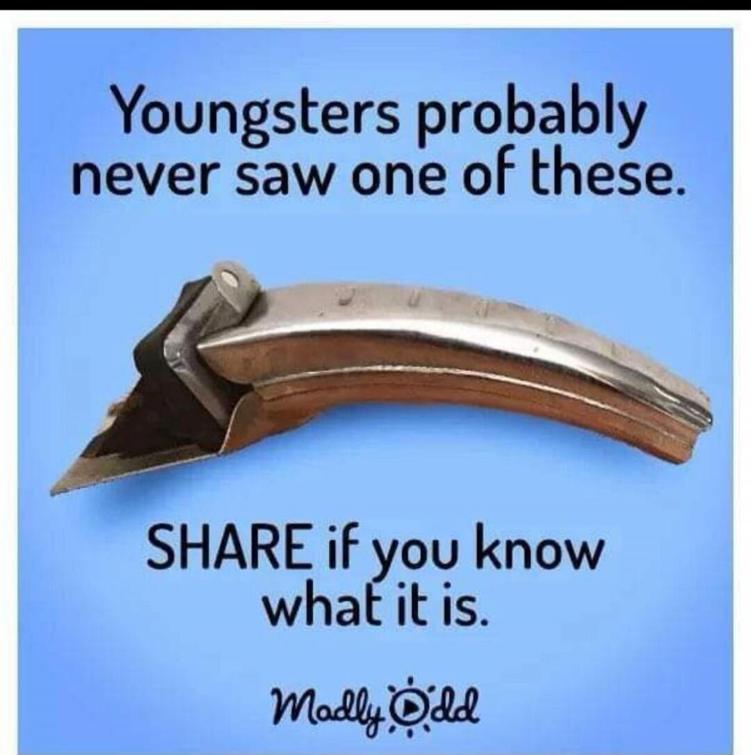 Youngsters probably never saw one of these. SHARE if you know what it is. Madly Odd