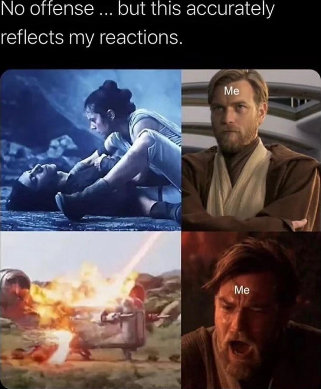 No offense but this accurately reflects my reactions