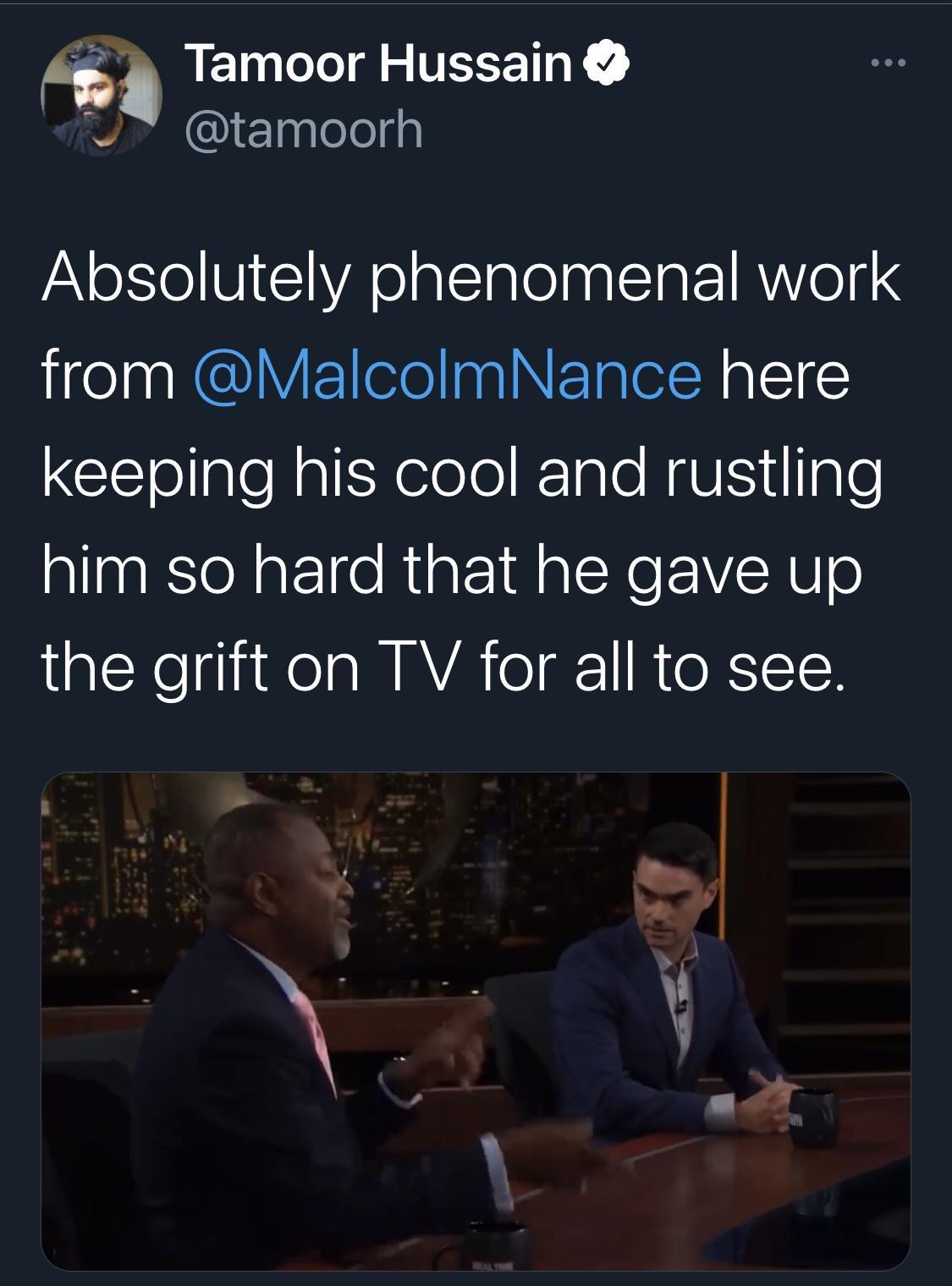 Tamoor Hussain tamoorh Absolutely phenomenal work from MalcolmNance here ClToaleNalEXelolel R Ialo RAUISiHIIple alinaRsIoNgtelfe Rigt iM alNe EYRE o X tliNelaMAVA o 1 R 0 R1C