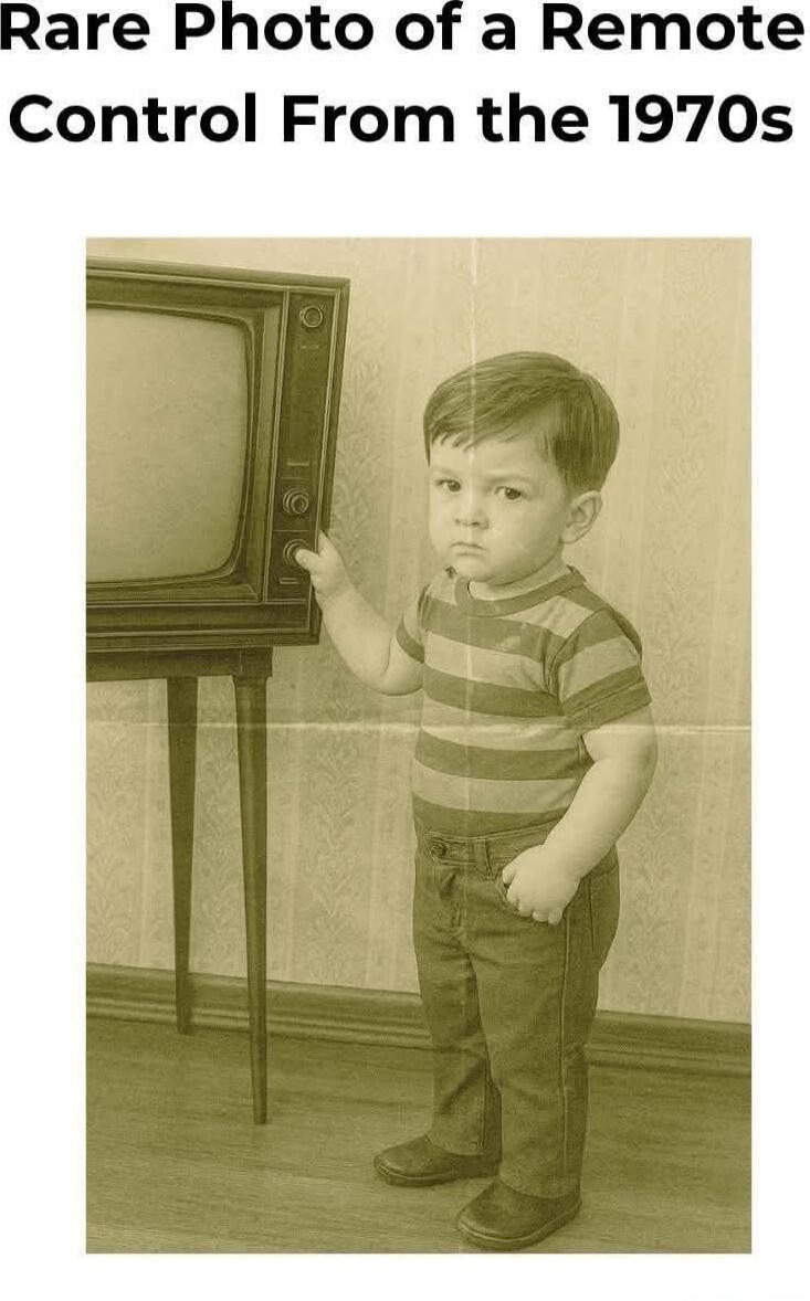 Rare Photo of a Remote Control From the 1970s