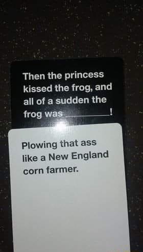 Then the princess kissed the frog and all of a sudden the S Plowing that ass like a New England corn farmer