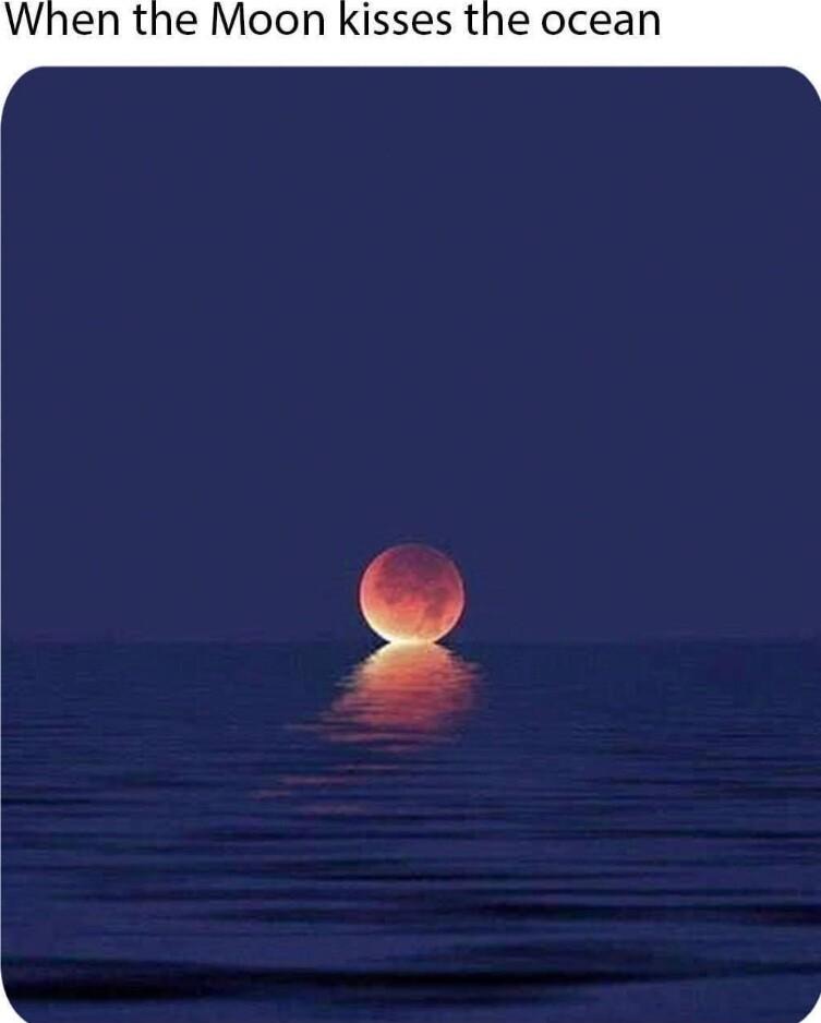 When the Moon kisses the ocean