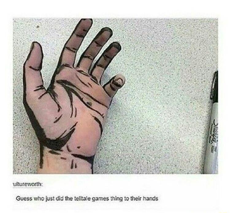 Guess who just the teltale games thing 10 their hands