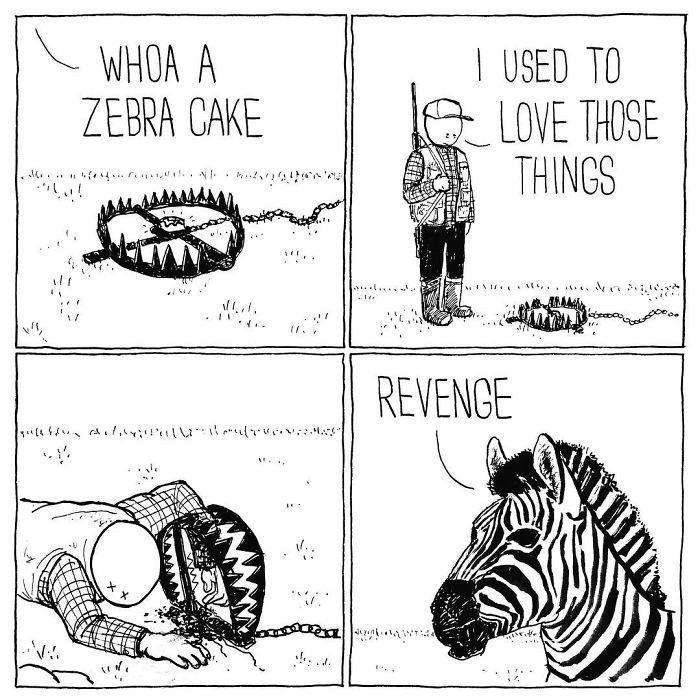 N WHOA A USED TO ZEBRA CAKE Love THse B THINGS R Revenee