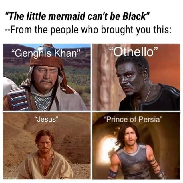 The little mermaid cant be Black From the people who brought you this Prince of Persia g