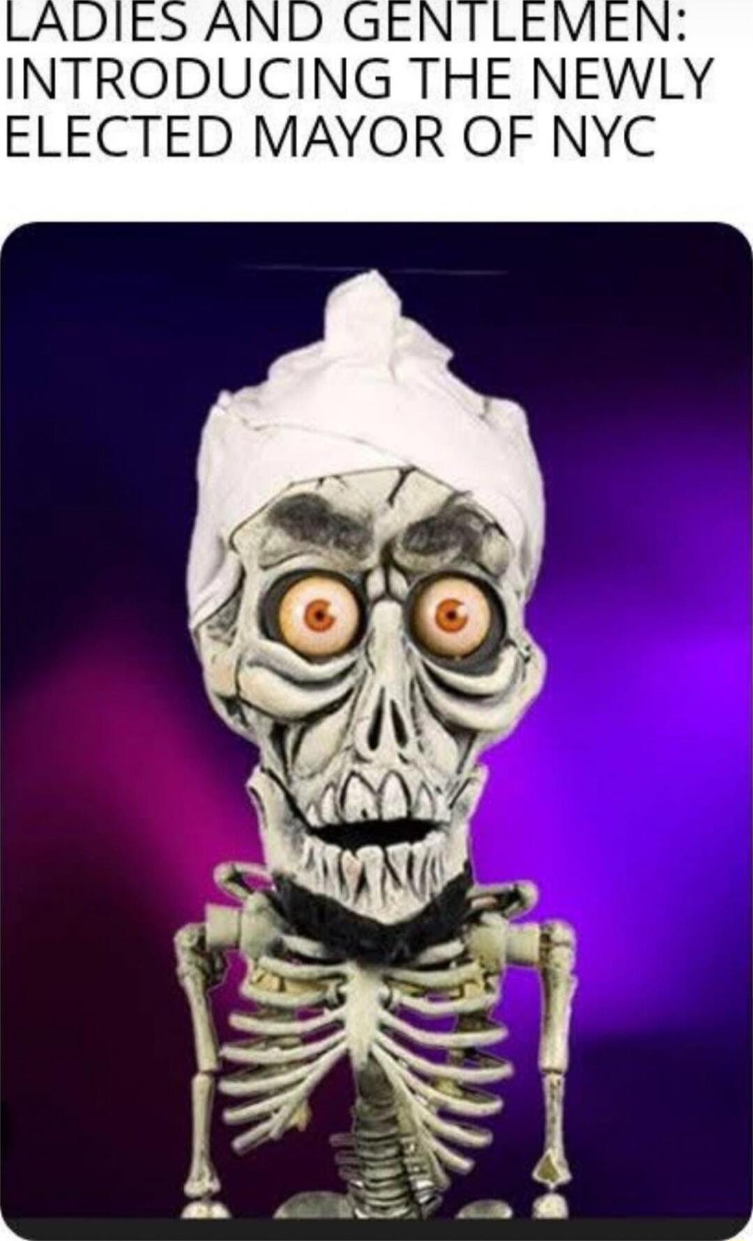 LADIES AND GENTLEMEN: INTRODUCING THE NEWLY ELECTED MAYOR OF NYC