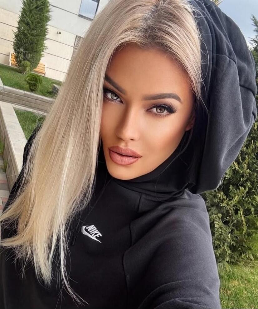 Nike logo on black hoodie