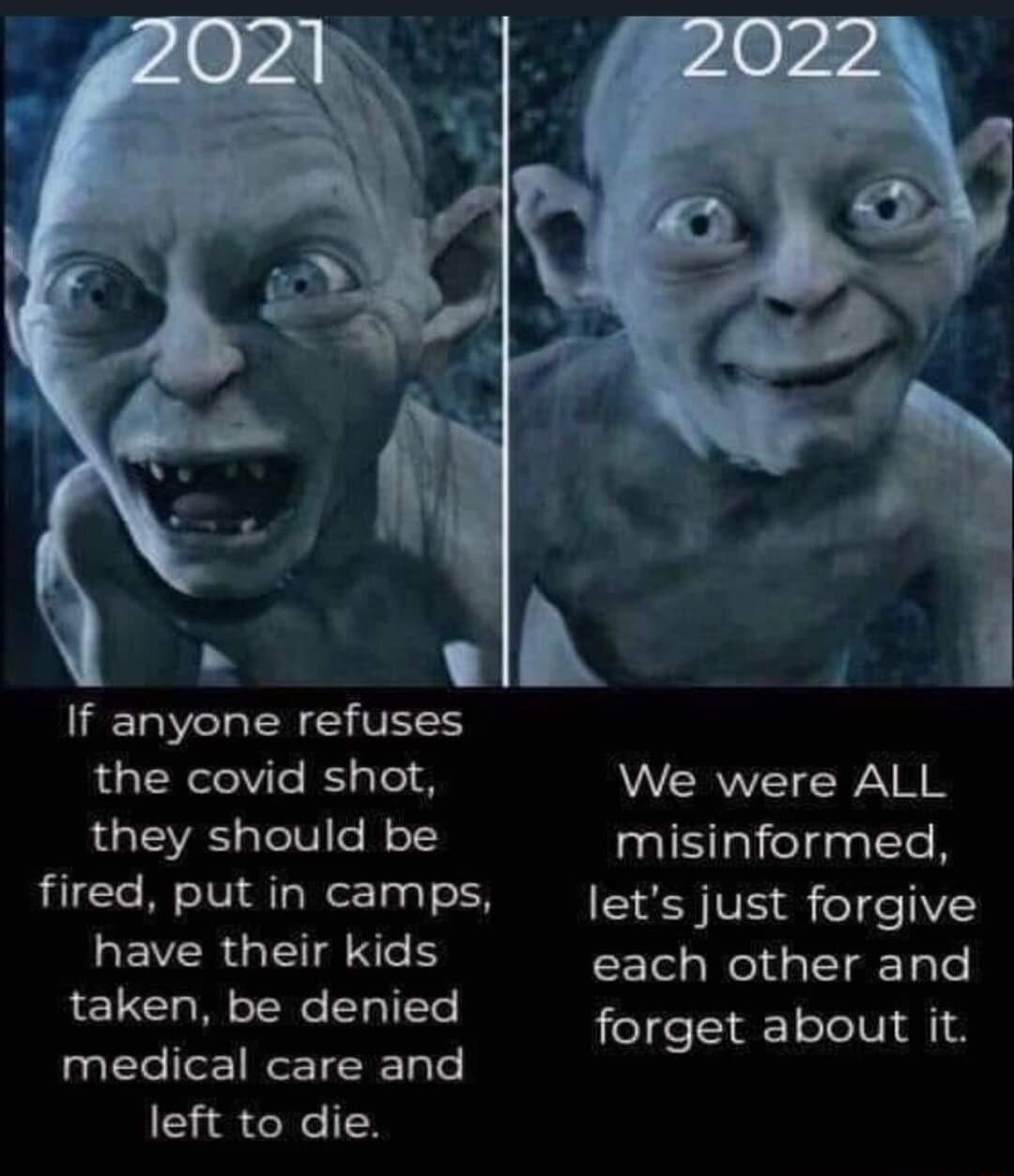 If anyone refuses the covid shot We were ALL they should be misinformed fired putin camps ets just forgive LEVERGETNGE each other and taken be denied medical care and left to die forget about it