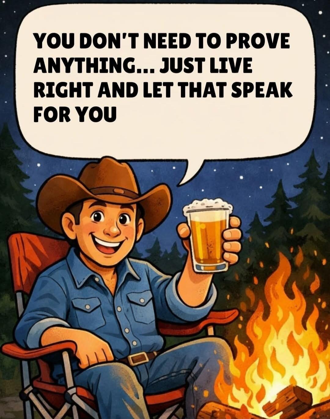 YOU DON'T NEED TO PROVE ANYTHING... JUST LIVE RIGHT AND LET THAT SPEAK FOR YOU