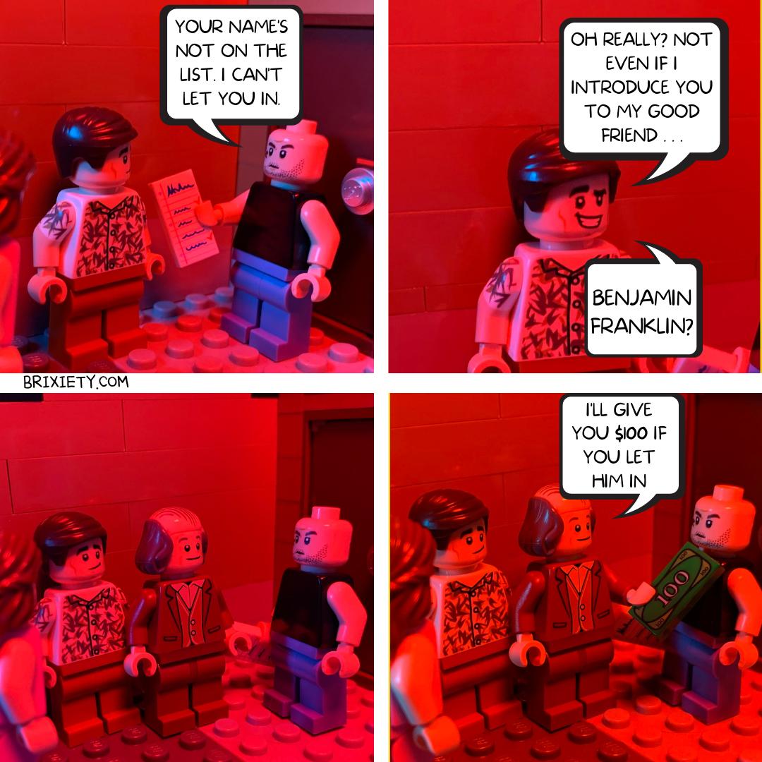 YOUR NAMES NOT ON THE UST 1 CaNT LETYOUIN BENJAMIN FRANKUN