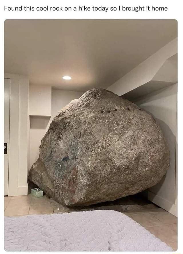 Found this cool rock on a hike today so brought it home