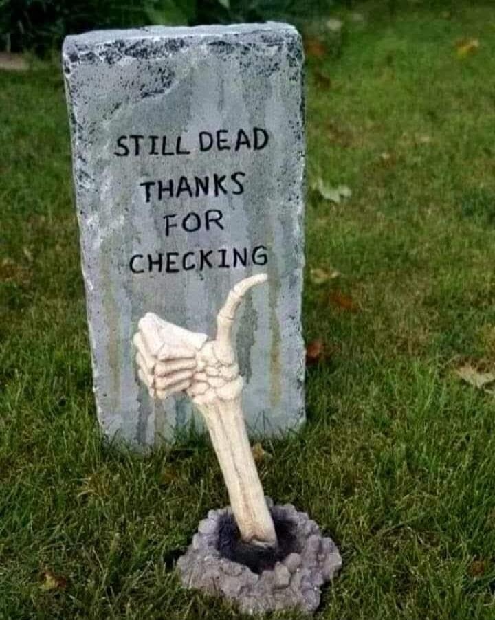 STILL DEAD THANKS FOR CHECKING