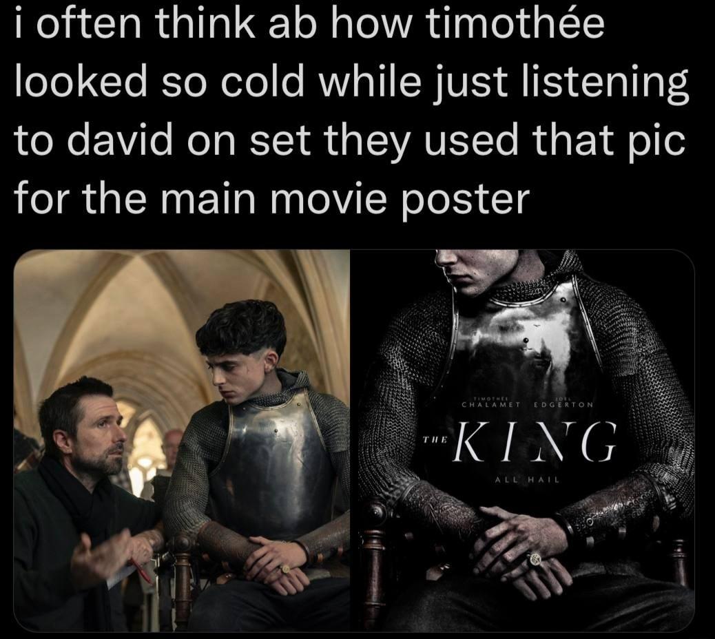 i often think ab how timothe eTe1CTe RToXole e RN TIIWIVES QTS Tal o T4 LC e VI To o o RIT g ISVAVISYTe R s EY Ao 1T for the main movie poster KING S il