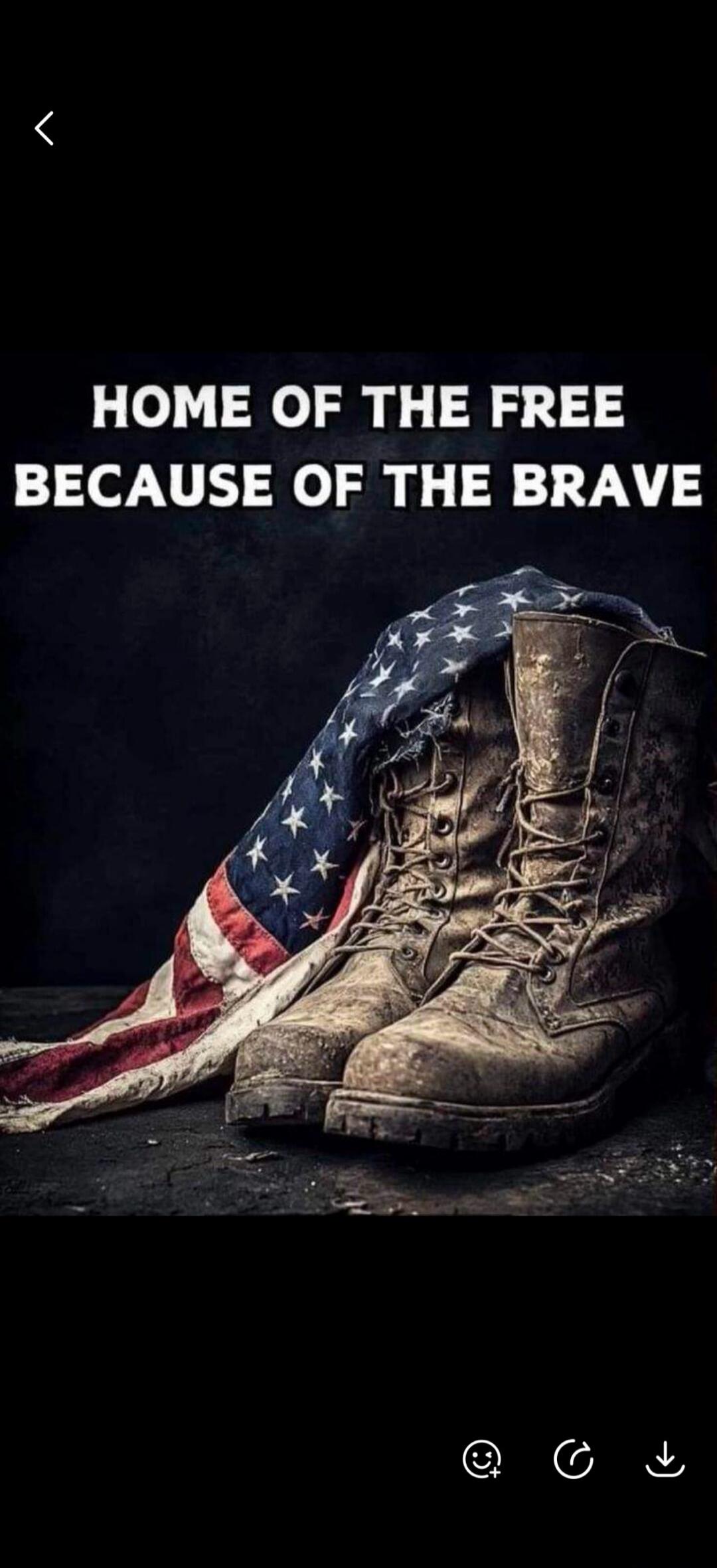 HOME OF THE FREE BECAUSE OF THE BRAVE