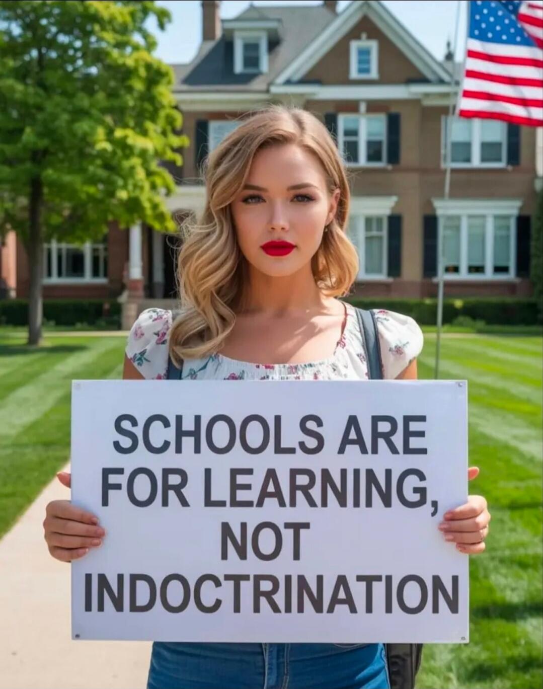 SCHOOLS ARE FOR LEARNING, NOT INDOCTRINATION