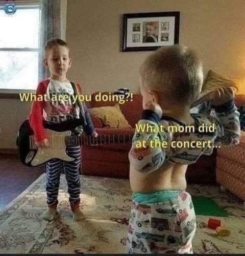 What are you doing?! What mom did at the concert...