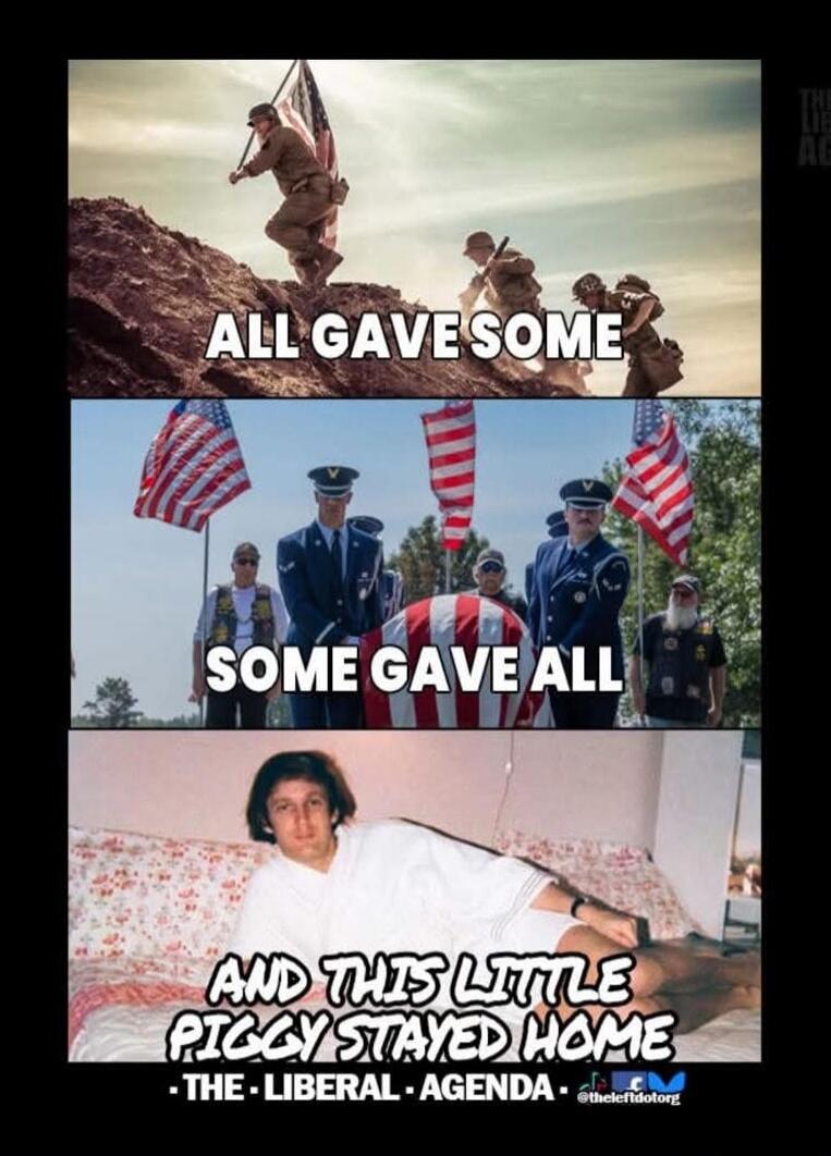 ALL GAVE SOME SOME GAVE ALL AND THIS LITTLE PIGGY STAYED HOME