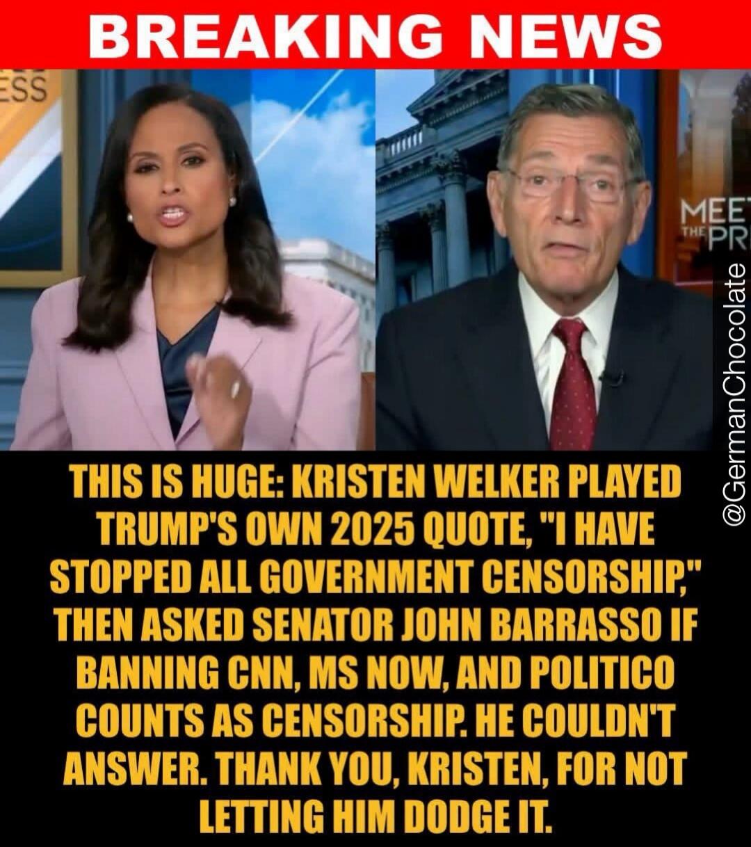 BREAKING NEWS. THIS IS HUGE: KRISTEN WELKER PLAYED TRUMP'S OWN 2025 QUOTE, 