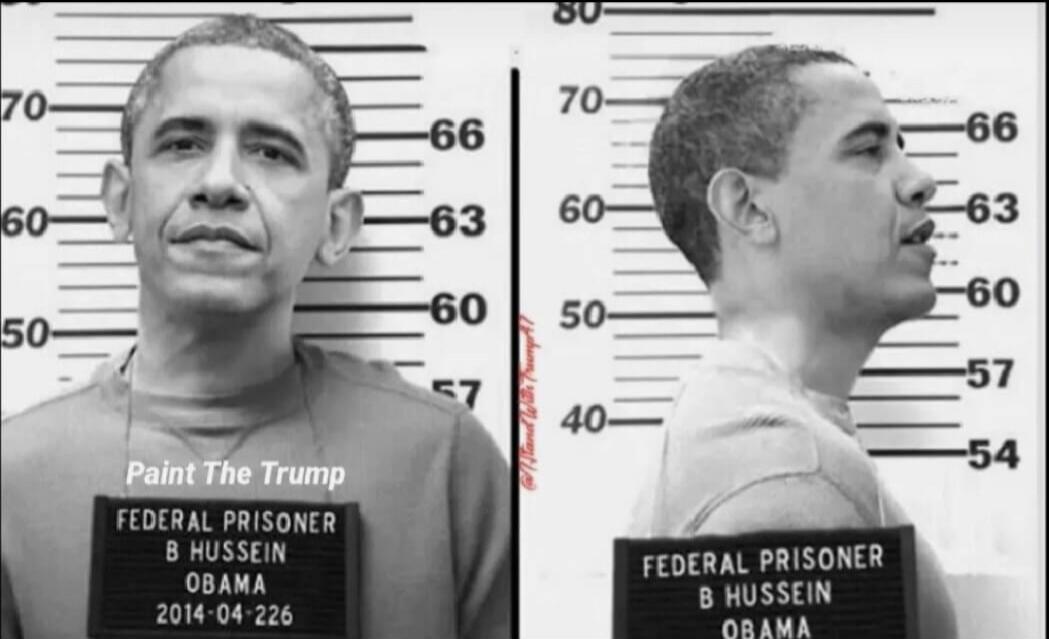 Paint The Trump FEDERAL PRISONER B HUSSEIN OBAMA 2014-04-226 @Stand With Trump47