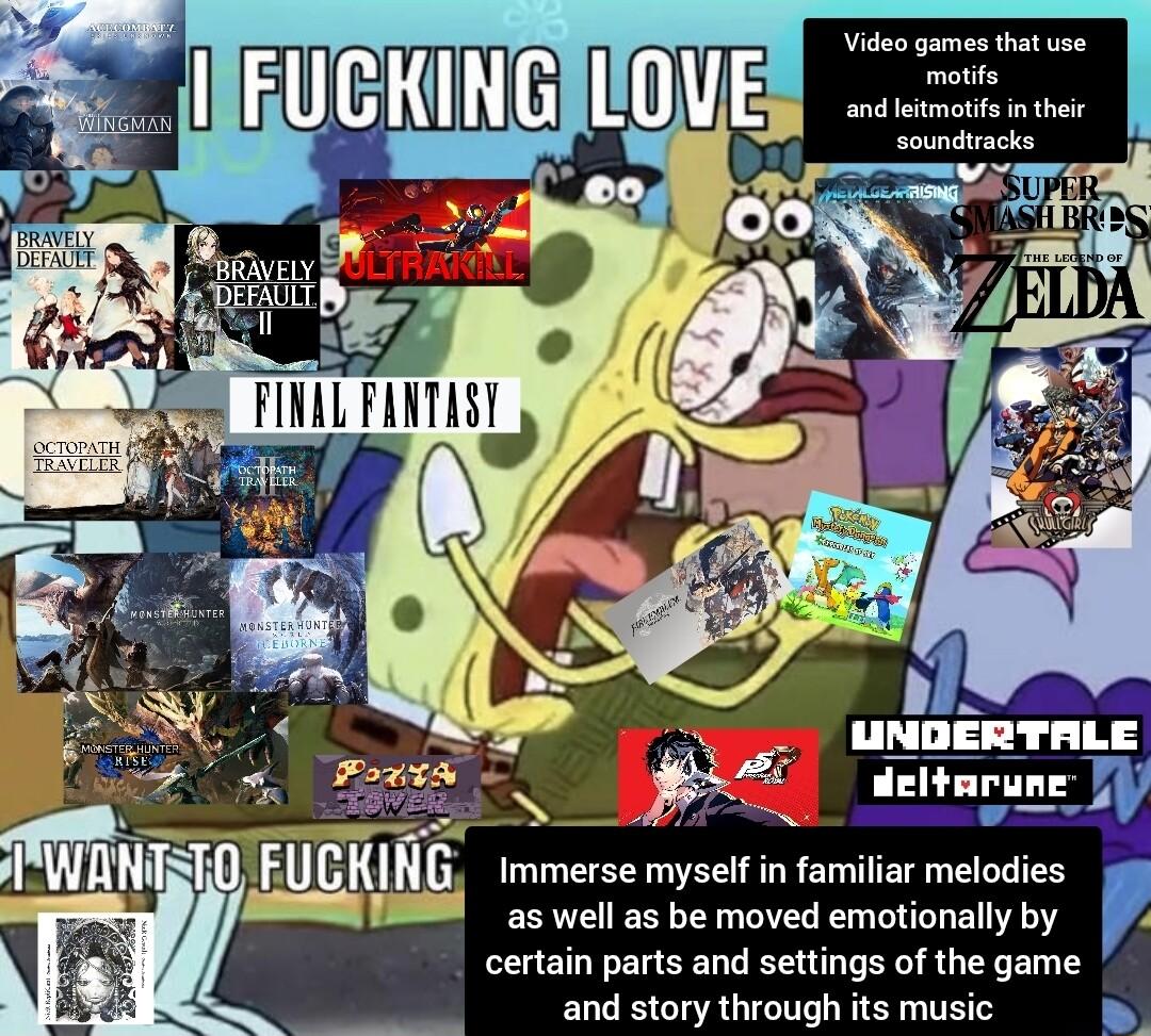 y r motife and litmotifein their merse myself in familiar melodies as well as be moved emotionally by certain parts and settings of the game and story through its music