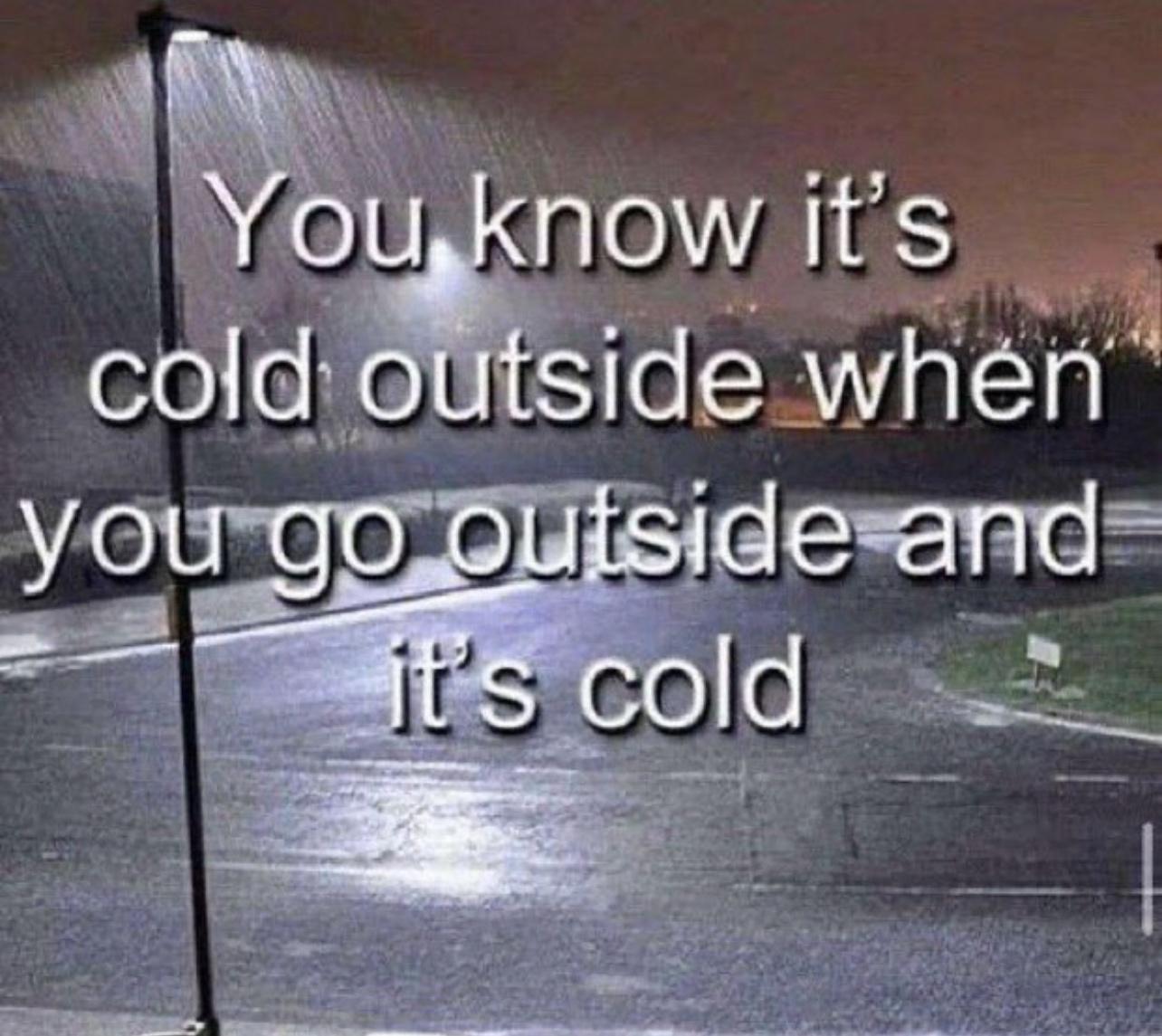 now t cold Slde when