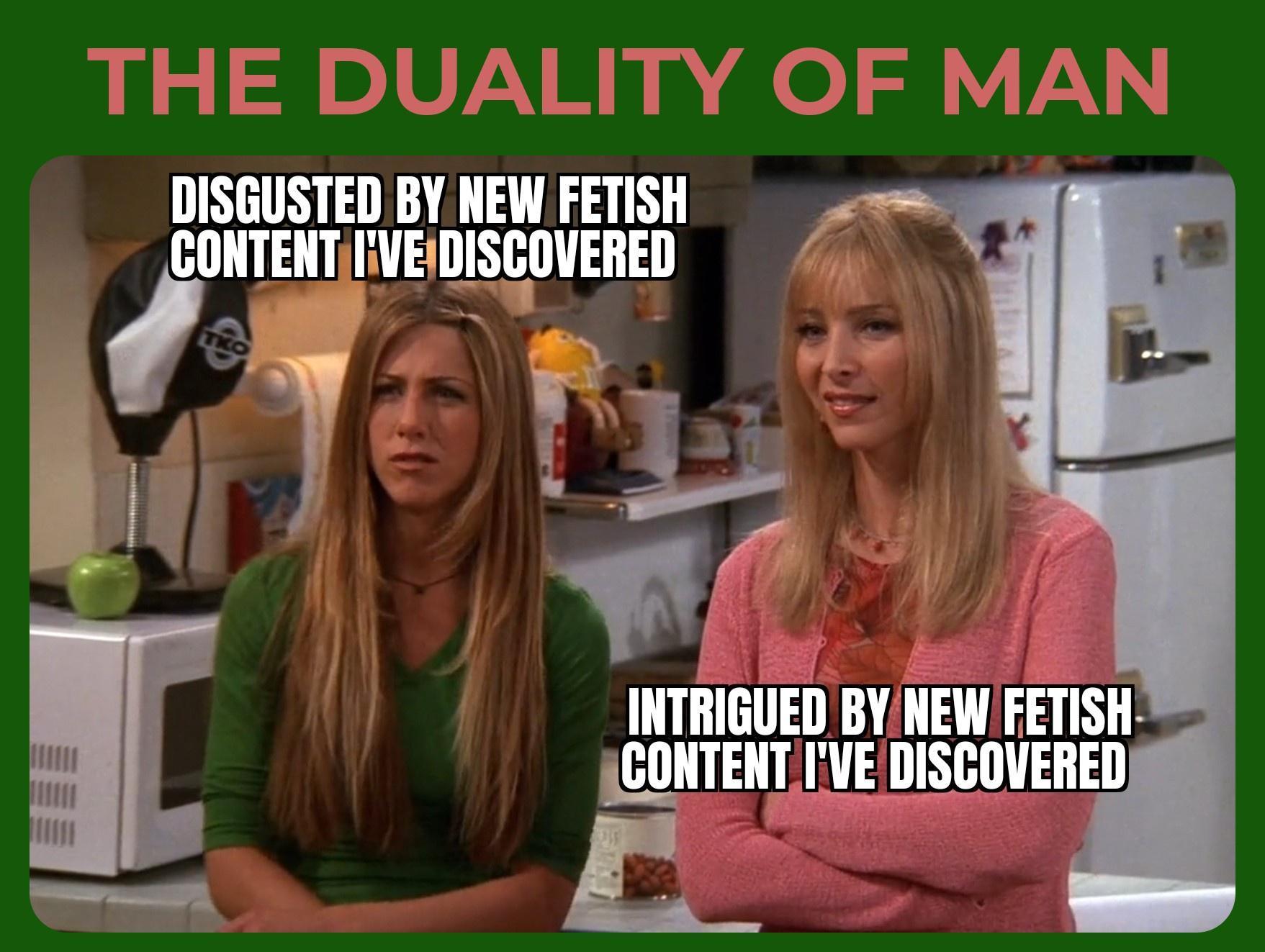 DISGUSTED BY NEW FETISH P GDITEIITIWEIHSWEHEI lll 1 e INTRIGUED BYNEW FETISH JCONTENT IVE DISCOVERED