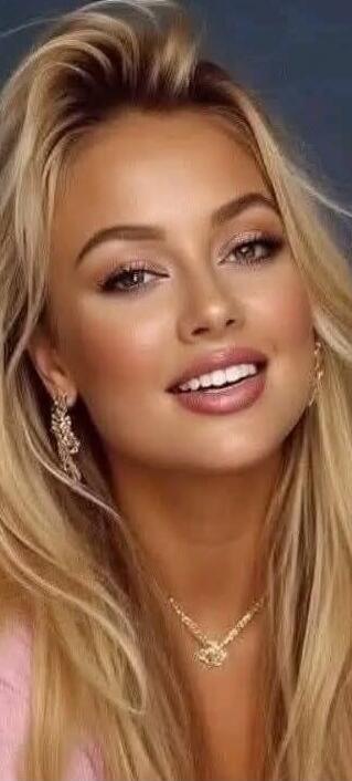 Portrait of a smiling blonde woman wearing jewelry