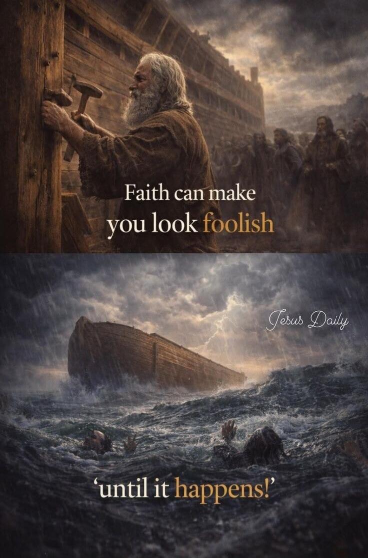 Faith can make you look foolish 'until it happens!' Jesus Daily