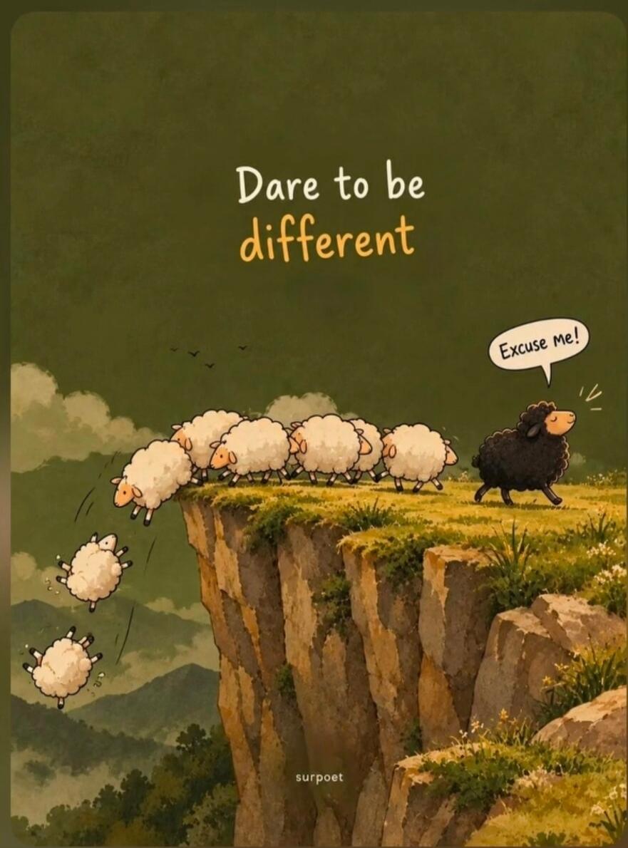 Dare to be different. Excuse me!