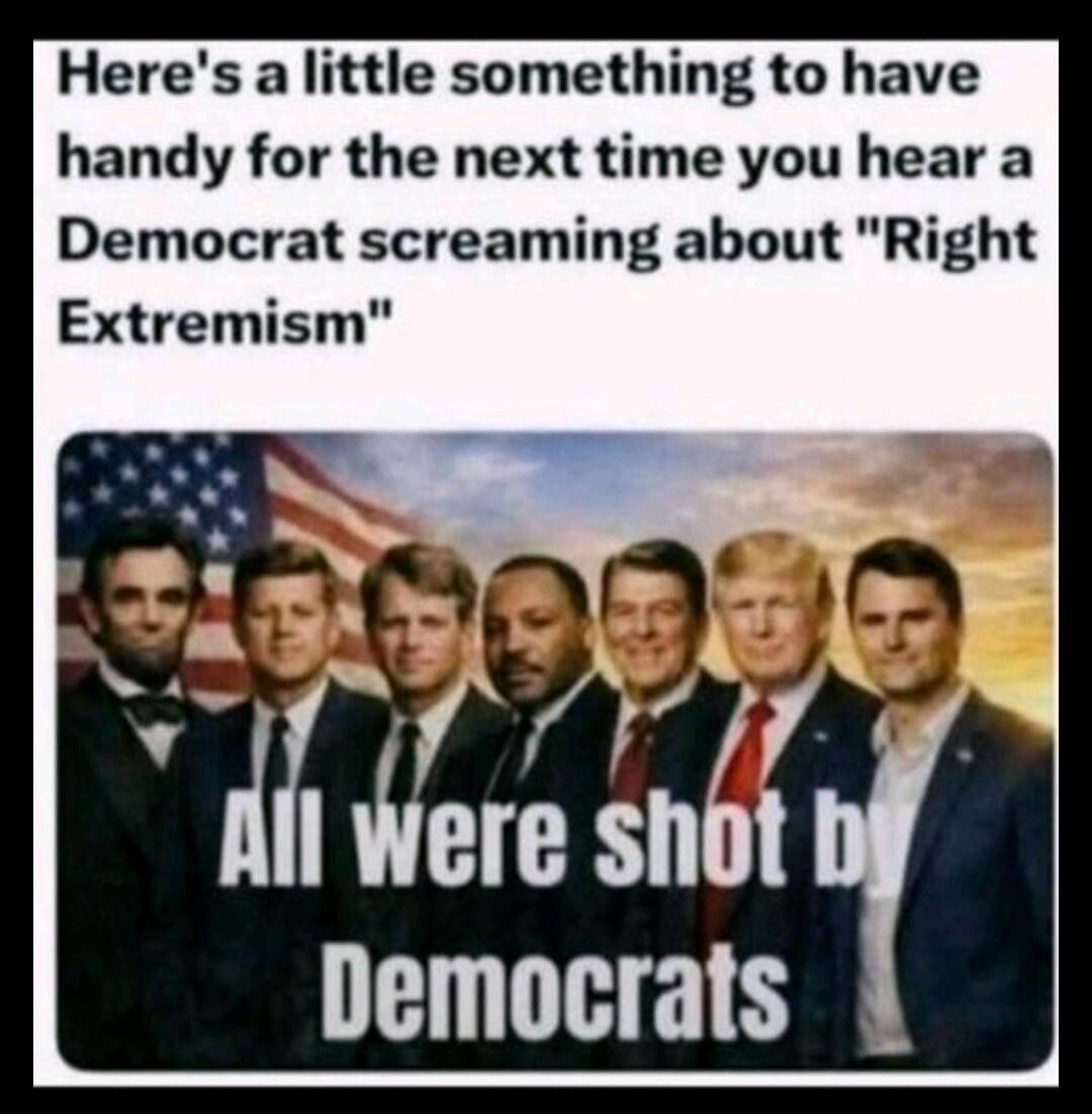 Here's a little something to have handy for the next time you hear a Democrat screaming about 
