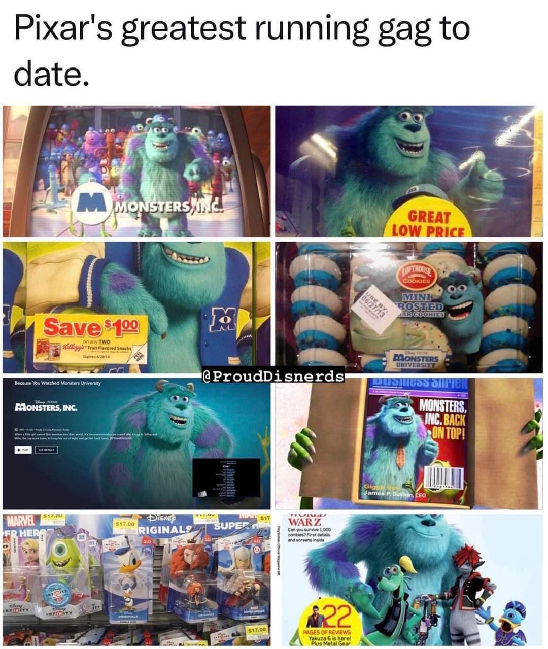 Pixars greatest running gag to