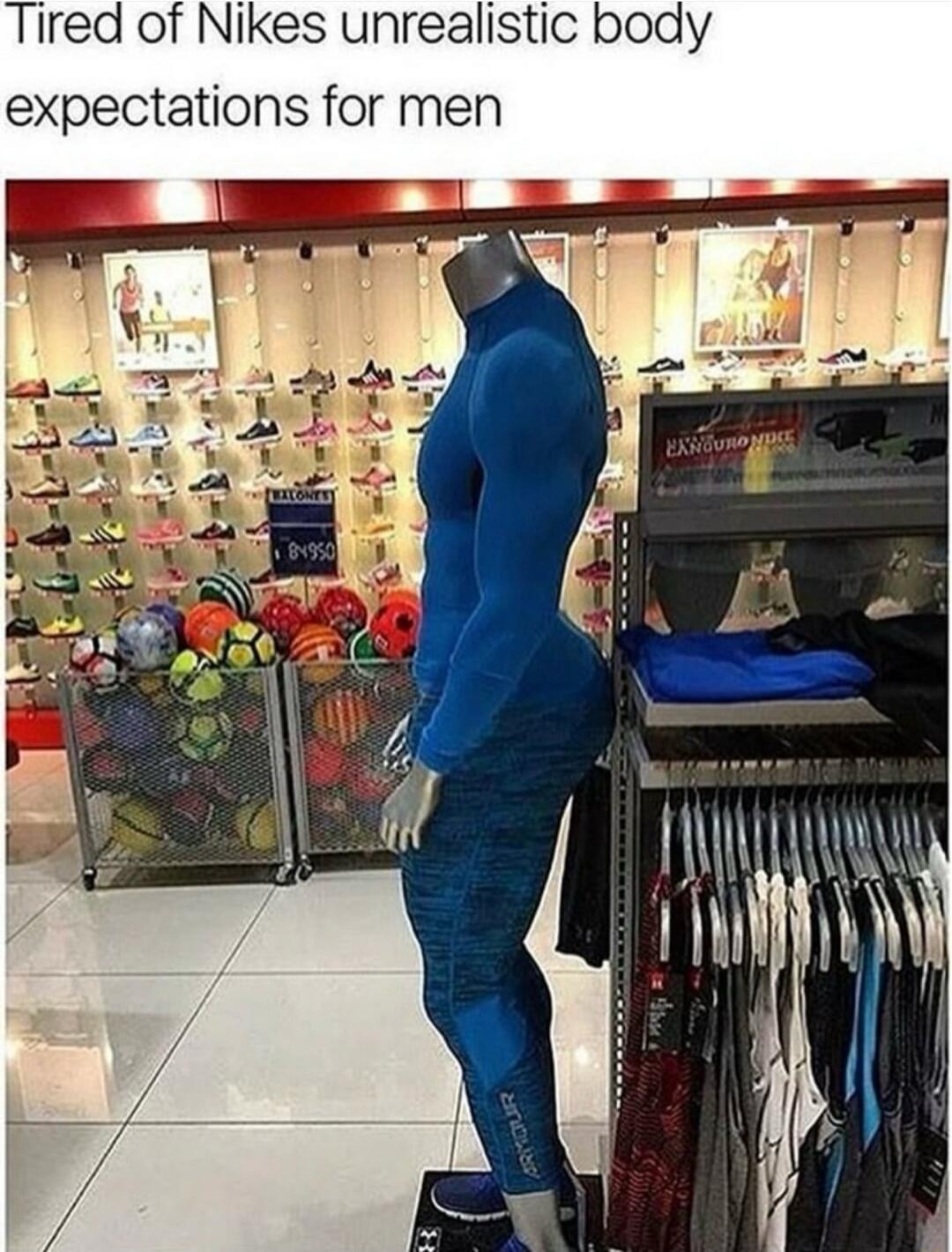 Tired of Nike's unrealistic body expectations for men