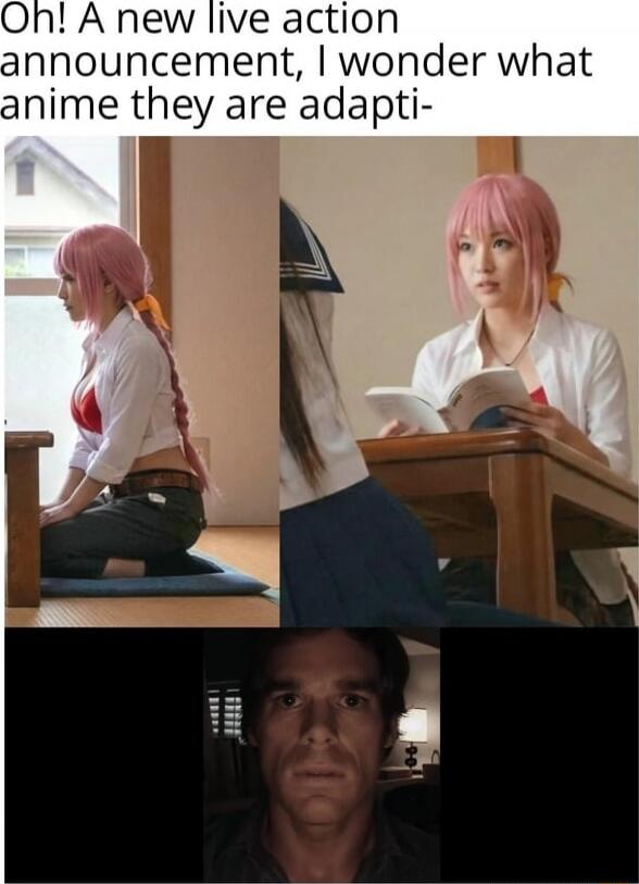 Oh! A new live action announcement, I wonder what anime they are adapti-