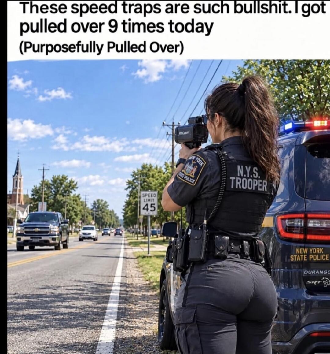 These speed traps are such bullshit. I got pulled over 9 times today (Purposefully Pulled Over)