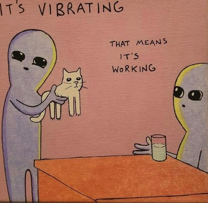 TS VIRRATING THAT MEANS IS WoRKING