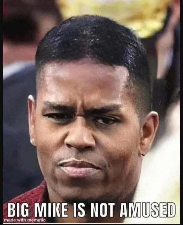 BIG MIKE IS NOT AMUSED made with mematic