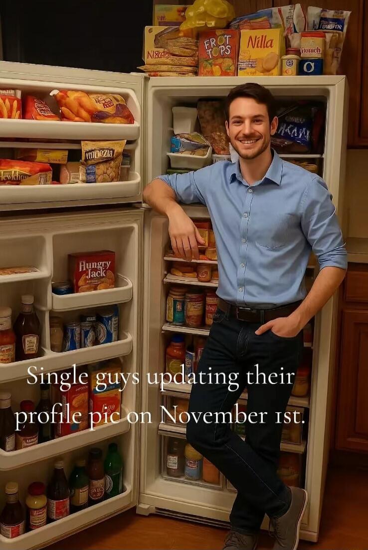 Single guys updating their profile pic on November 1st.