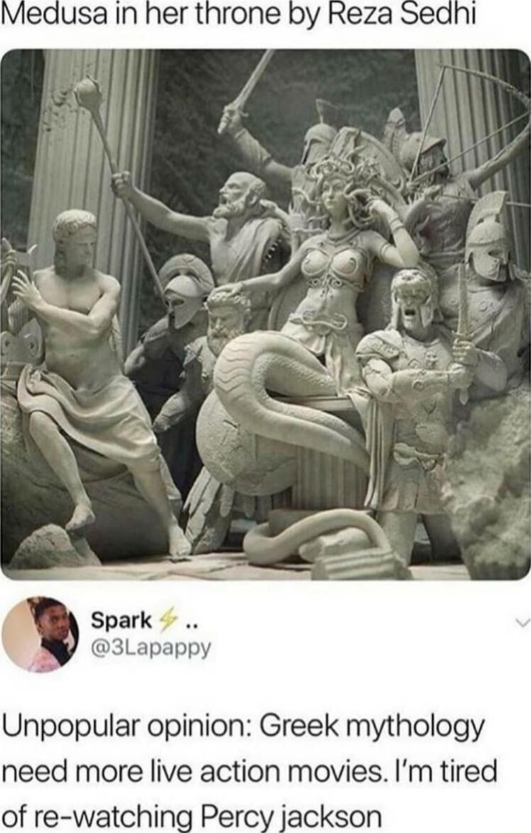 edusa In her throne by Reza Sedni Unpopular opinion Greek mythology need more live action movies Im tired of re watching Percy jackson