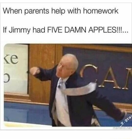 When parents help with homework