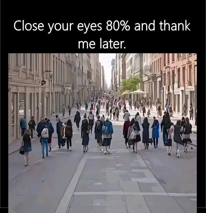 Close your eyes 80 and thank